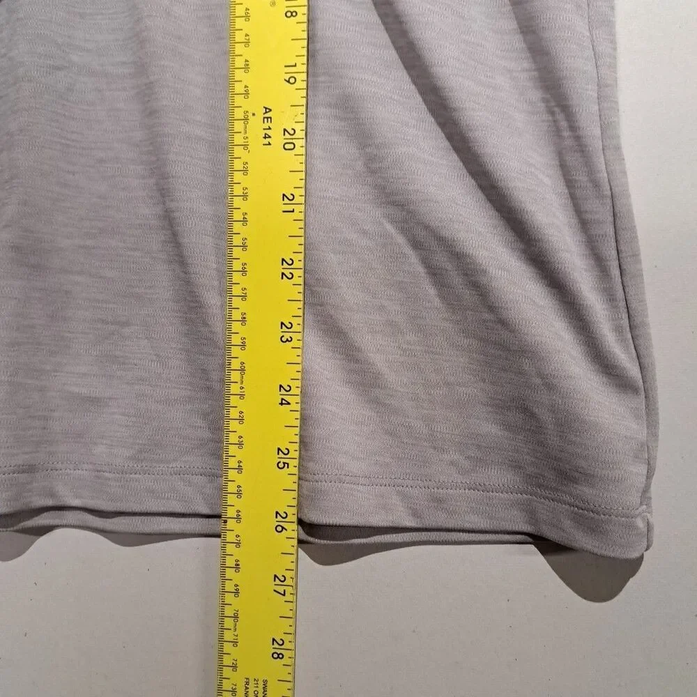 Under Armour Heatgear T Shirt Womens Large L LG V Neck Gray - Picture 7 of 8